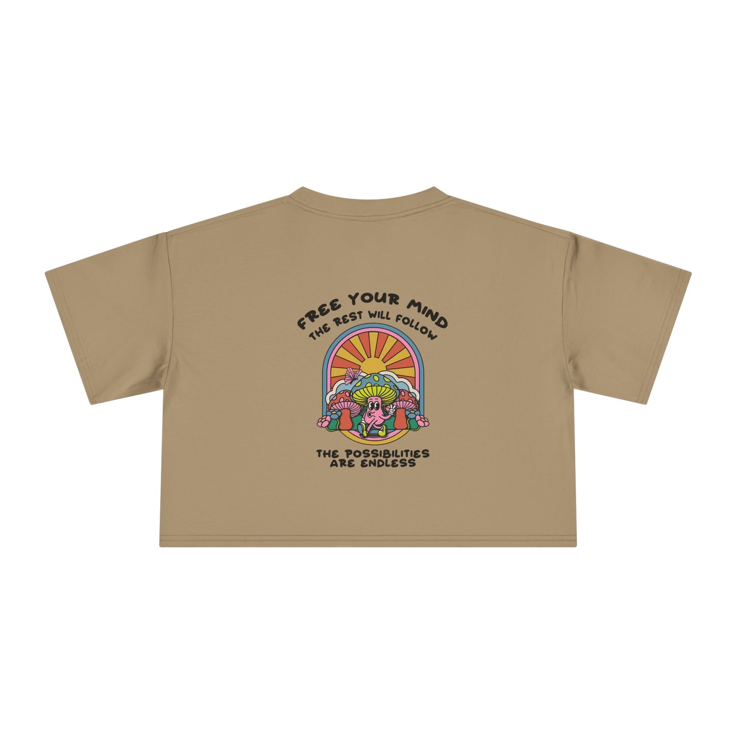 “Free Your Mind” Women's Crop Tee