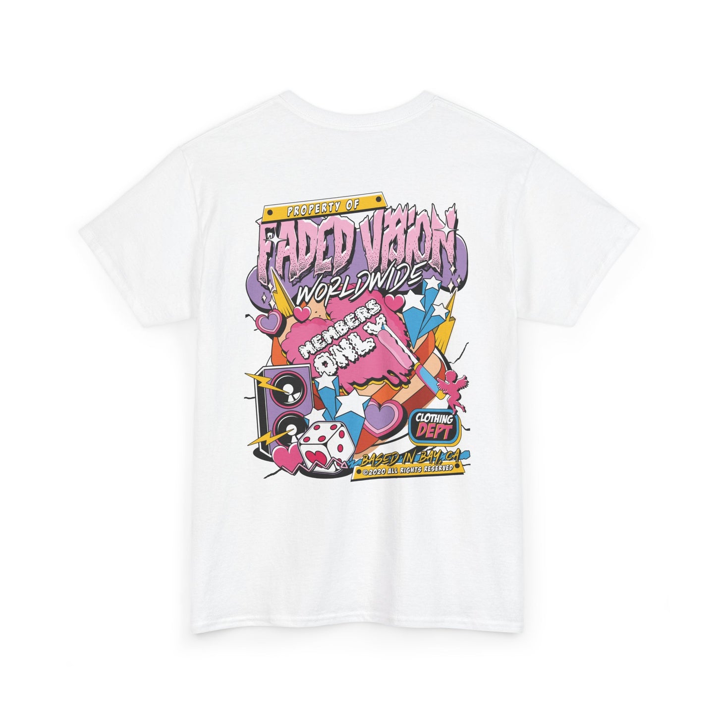 Unisex “Property of Faded Vanity Worldwide” Heavy Cotton Tee