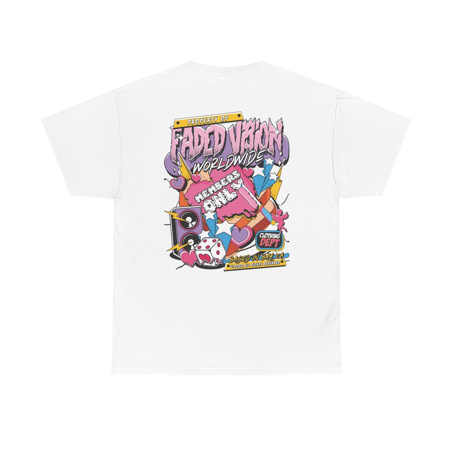 Unisex “Property of Faded Vanity Worldwide” Heavy Cotton Tee