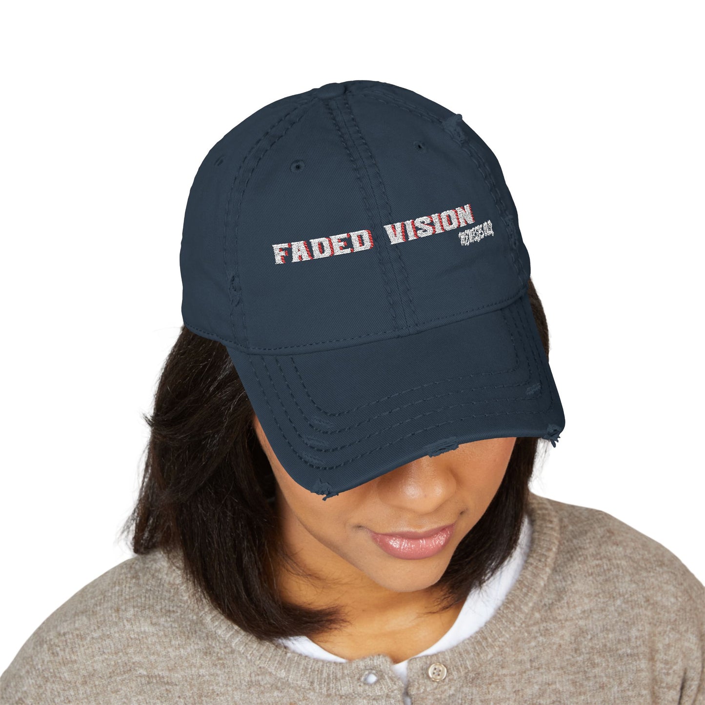 Distressed Dad Hat (Embroidery)
