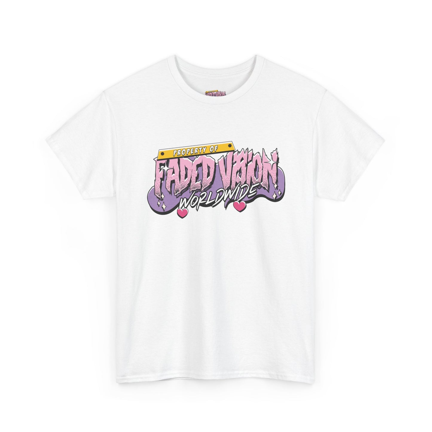 Unisex “Property of Faded Vanity Worldwide” Heavy Cotton Tee