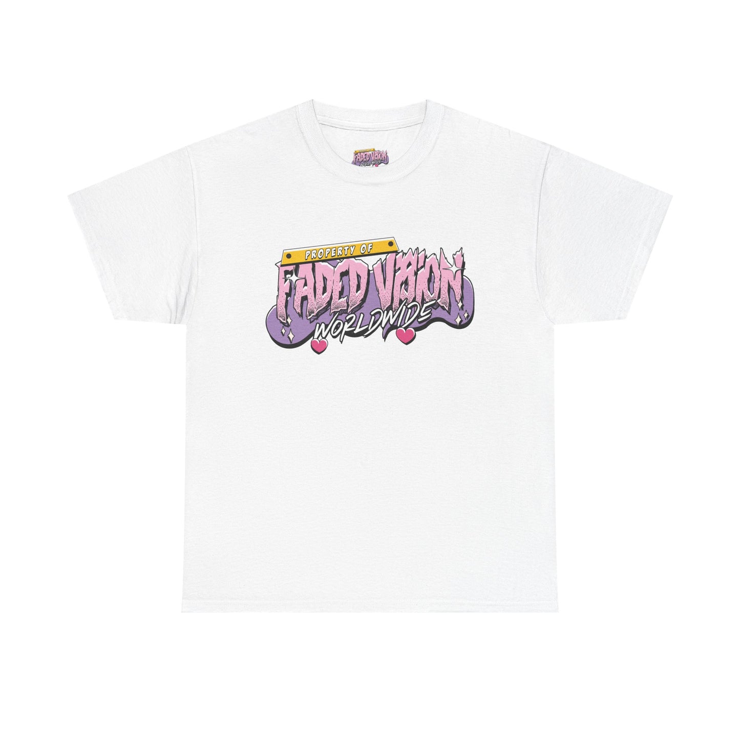Unisex “Property of Faded Vanity Worldwide” Heavy Cotton Tee